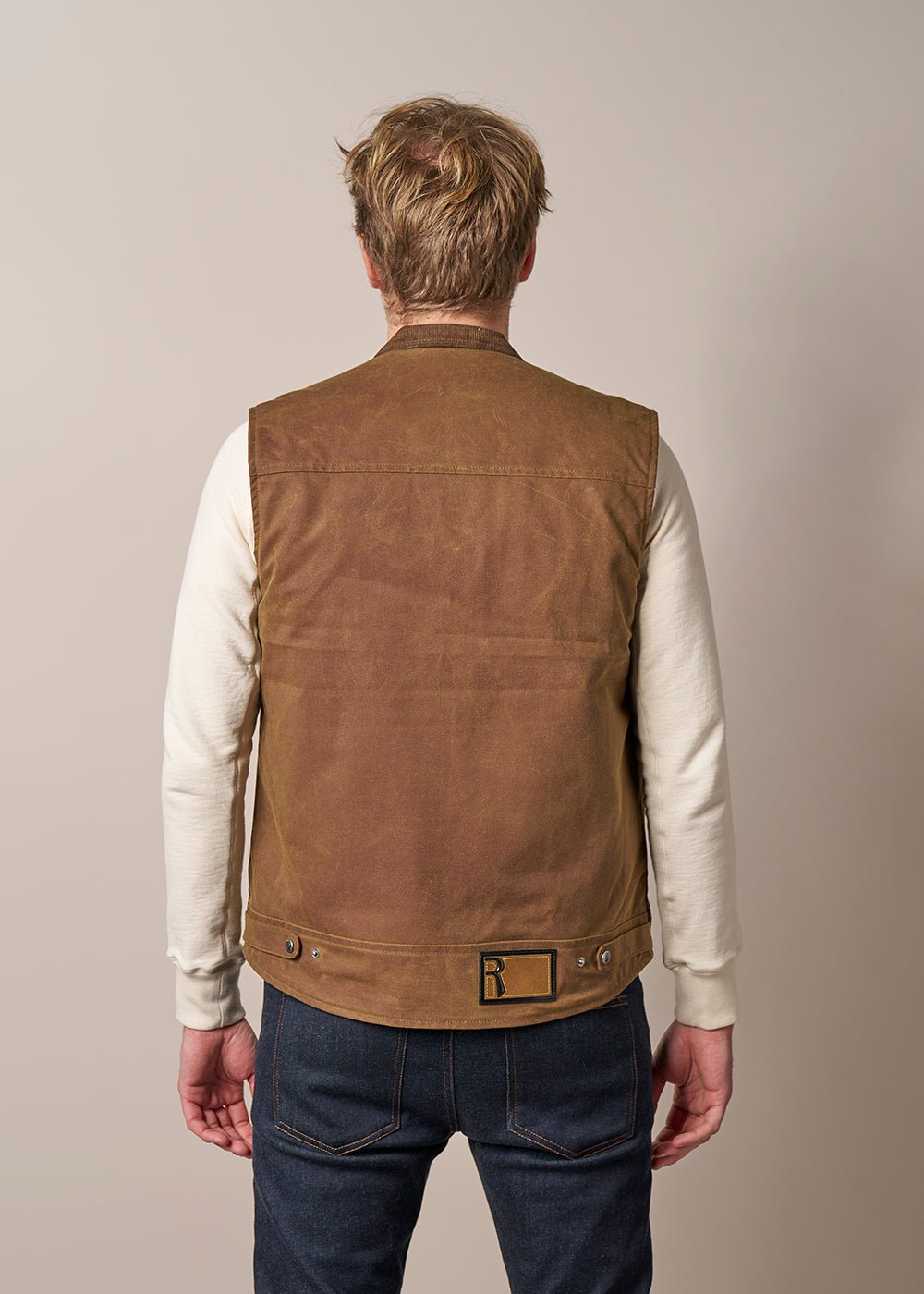 Spadina Waxed Motorcycle Vest -